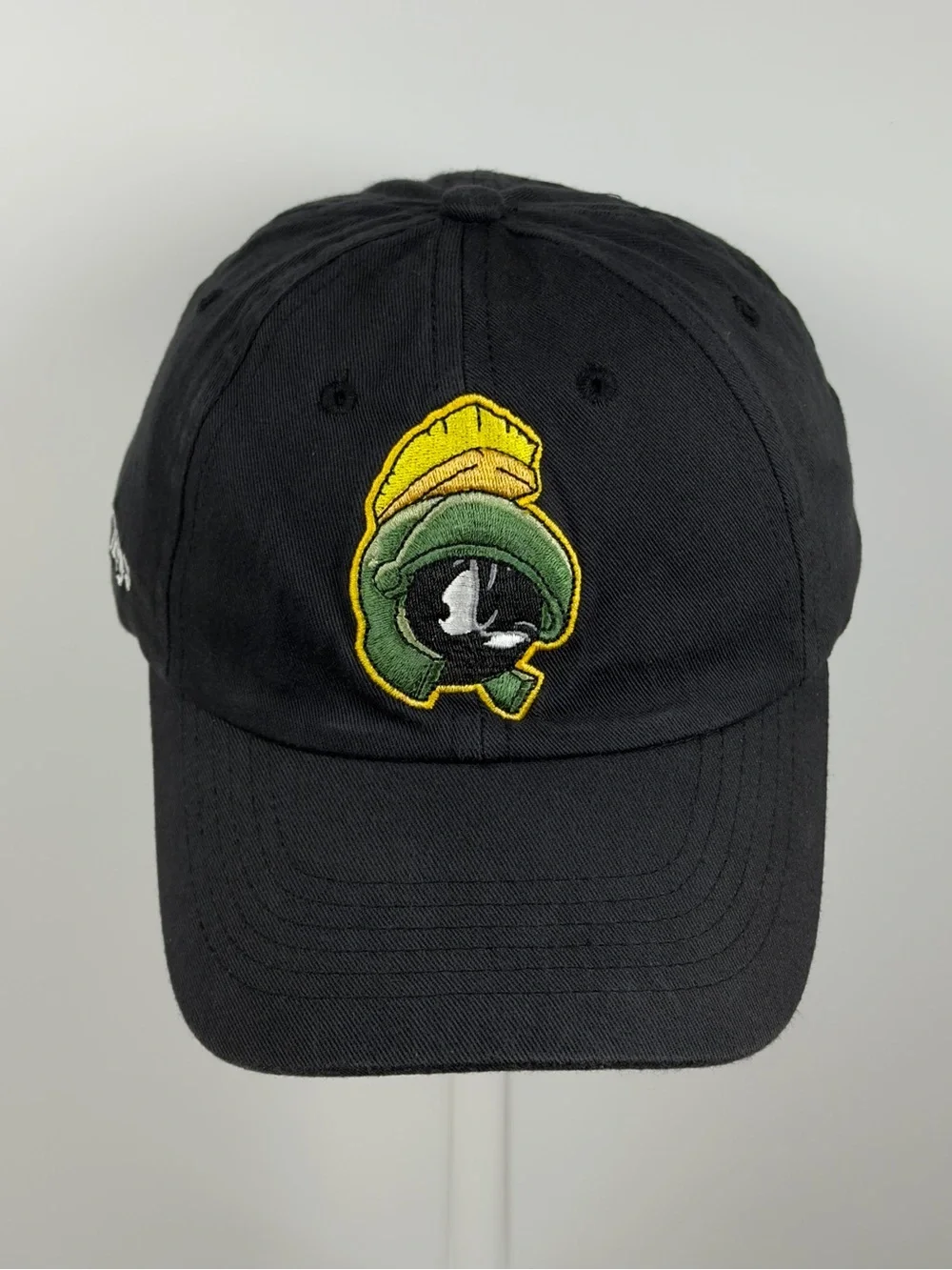 Six Flags Marvin the Martian Hat Looney Tunes Youth Strapback Black 2008 Y2K